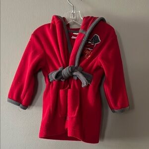 Disney Cars Red and Gray Bathrobe for Kids